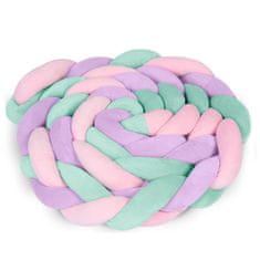 Ricokids Ricokids marama za dječji krevetić 3m - mint-roza-ljubičasta