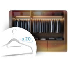 Massido Baršunaste vješalice 20 kom MS-859