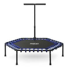 Neo-Sport Fitness trampolin s ručkom 127 cm - šesterokutni plavi