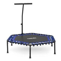 Neo-Sport Fitness trampolin s ručkom 127 cm - šesterokutni plavi