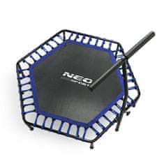 Neo-Sport Fitness trampolin s ručkom 127 cm - šesterokutni plavi