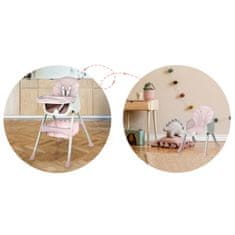 Ricokids Milo ružičasta dječja hranilica sa stolom