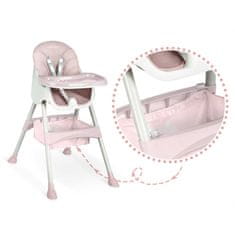 Ricokids Milo ružičasta dječja hranilica sa stolom
