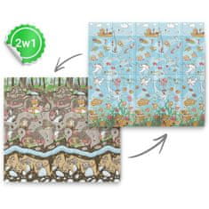 Nukido Sklopiva edukativna pjenasta podloga 200 x 180 x 1 cm NK-340 ocean-earth