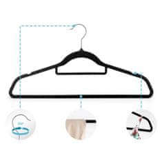 Massido Baršunaste vješalice 20 kom MS-859