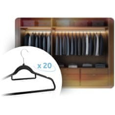 Massido Baršunaste vješalice 20 kom MS-859