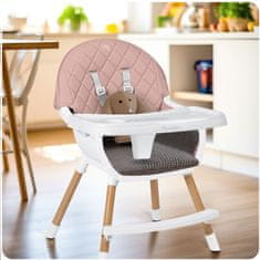 Nukido Lilo ružičasta stolica za hranjenje