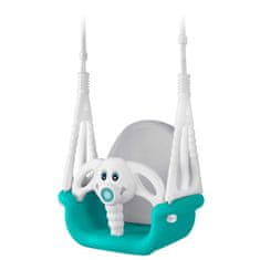 Ricokids Ricokids 3-u-1 ljuljačka u obliku slona, tirkizna