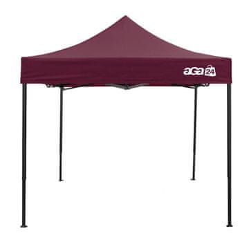Aga Prodajni štand bez bočnih strana 3×3 m Tamno crveni