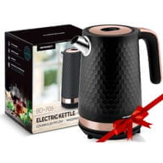 Berdsen BD-705 električni kuhalo za vodu 1,7 l, crno-bakreno