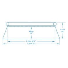 Bestway 57450 9-u-1 vrtni ekspanzijski bazen 244 x 61 cm