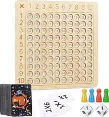 JOJOY® Namizna igra množenja do 100, edukativna matematička igra za djecu, učenje poštevanke | FUNMATH