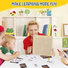 JOJOY® Namizna igra množenja do 100, edukativna matematička igra za djecu, učenje poštevanke | FUNMATH