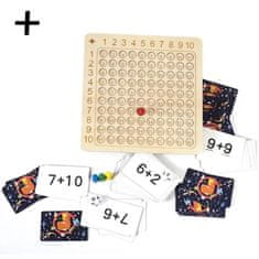 JOJOY® Namizna igra množenja do 100, edukativna matematička igra za djecu, učenje poštevanke | FUNMATH