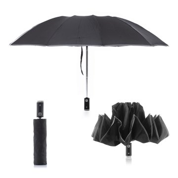 InnovaGoods Sklopivi Kišobran na Obrnuto Zatvaranje s LED Svjetlom Folbrella