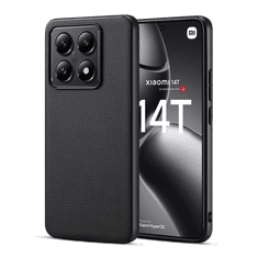 LENUO TPU usnjen ovitek za Xiaomi 14T crn