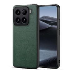 LENUO TPU usnjen ovitek za Xiaomi 15 temno zelen