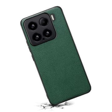 LENUO TPU usnjen ovitek za Xiaomi 15 temno zelen