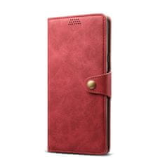 LENUO Usnjen klapovni ovitek za Redmi Note 12 Pro+ 5G red