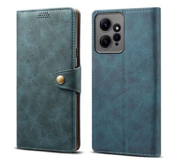 LENUO Usnjen klapovni ovitek za Redmi Note 12 modra