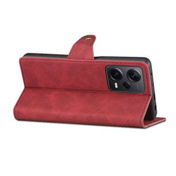 LENUO Usnjen klapovni ovitek za Redmi Note 12 Pro+ 5G red