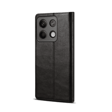 LENUO Usnjen klapovni ovitek za Redmi Note 13 5G black