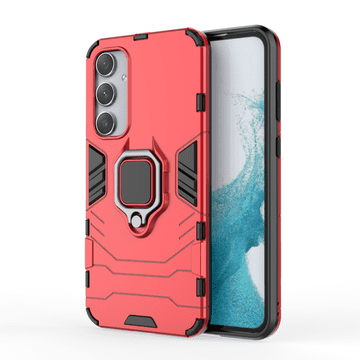 LENUO Ovitek Armor za Samsung Galaxy A35 5G, crveni