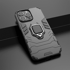 LENUO Ovitek Armor za iPhone 15 Pro Max, crni