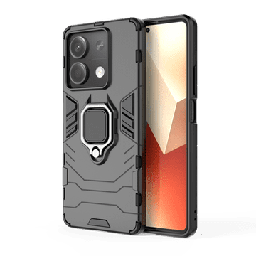 LENUO Ovitek Armor nov za Redmi Note 13 5G crn