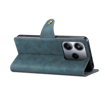 LENUO Usnjen klapovni ovitek za Redmi Note 14 5G modra