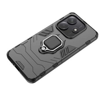 LENUO Ovitek Armor za Redmi Note 14 5G, crni