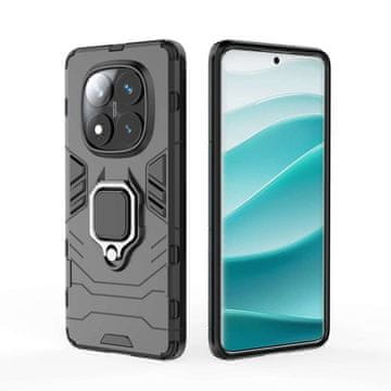 LENUO Ovitek Armor za Redmi Note 14 Pro 4G crn