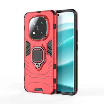 LENUO Ovitek Armor za Redmi Note 14 Pro+ 5G crveni