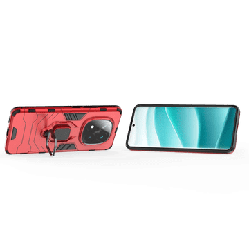 LENUO Ovitek Armor za Redmi Note 14 Pro+ 5G crveni