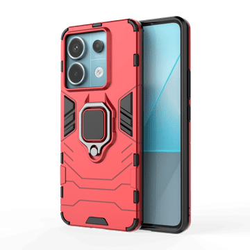 LENUO Ovitek Armor nov za Redmi Note 13 Pro 5G crveni