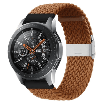 LENUO Elegante pašček od silikona 22 mm rjav