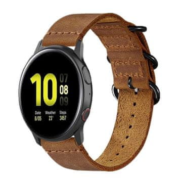 LENUO Eleganten usnjen pašček 20 mm (svijetlo žut)