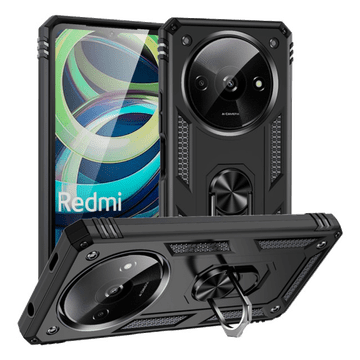 LENUO Ovitek Armor za Redmi A3 crn