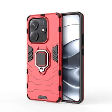 LENUO Ovitek Armor za Redmi Note 14 5G, crveni