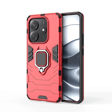 LENUO Ovitek Armor za Redmi Note 14 5G crveni