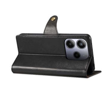 LENUO Usnjen klapovni ovitek za Redmi Note 14 4G black