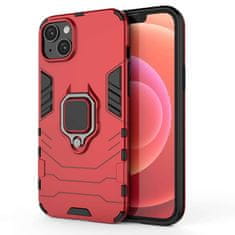 LENUO Ovitek Armor za iPhone 15 Plus, crvena