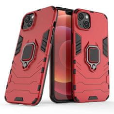 LENUO Ovitek Armor za iPhone 15 Plus, crvena