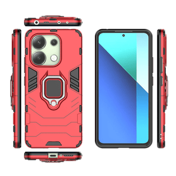 LENUO Ovitek Armor za Redmi Note 13 crveni