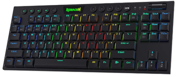 Redragon Horus TKL Pro K621 bežična tipkovnica, RGB, USB-C, BT, crna