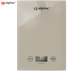 Alpina digitalna kuhinjska vaga, do 5 kg, bež
