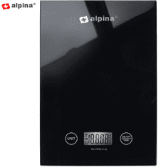 Alpina digitalna kuhinjska vaga, do 5 kg, crna