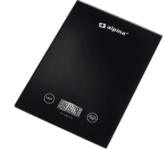 Alpina digitalna kuhinjska vaga, do 5 kg, crna