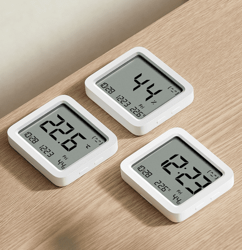 Xiaomi Smart Temperature and Humidity Monitor 3 merilec temperature in vlage, na mizi