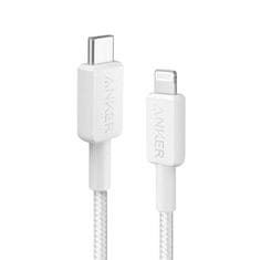 Anker kabel, USB-C na Lightning, pleteni, 1,8 m, bijeli (A81B6G21)